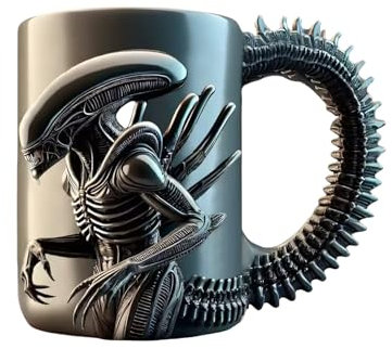 YOGAES mugs et tasses à café,mug inox,Verre à bière,Cadeaux pour les fêtes,mug drole,350ML,cadeau fête des pères,Formes 3D classiques, cadeaux de Noël