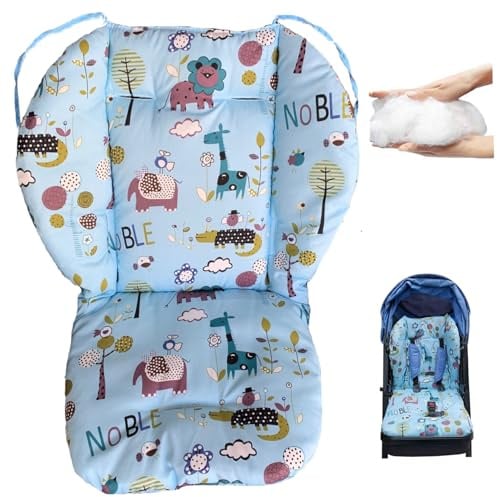 Tapis de chaise haute, coussin de chaise haute pour bébé, coussin poussette épais avec motif animal mignon, tapis respirant anti-taches pour enfant, siège salle à manger