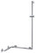 Keuco 34908174411 Plan Care Duschhandlauf mit Brausestange Aluminium, silber-eloxiert / chrom