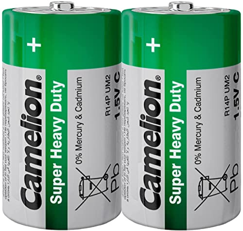 Camelion R14 Zink-Kohle Baby Batterie 2er Folie