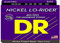 DR Strings NLH540 NICKEL LO-RIDER™ - Nickel Plated Bass Strings: 5-String Light 40-120, Silver