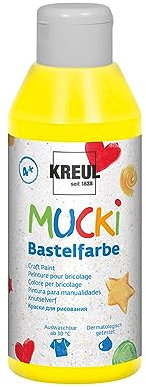 Kreul MUCKI Bastelfarbe Primärgelb 250 ml