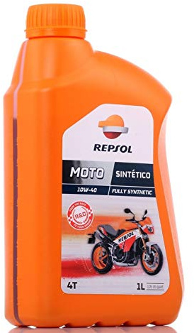 Repsol Motorenöl für Motorrad Moto sintetico 4T 10W- 40, 1 Liter