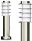 Sockelleuchte Tunes - Pollerleuchte aus Edelstahl – 45cm hoch – ebenerdige Stehlampe - schmale Wegeleuchte für den Garten, das Beet oder den Eingangsbereich - Stehlampe außen – E27 - ohne Leuchtmittel