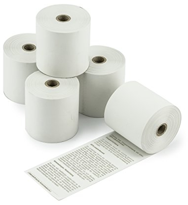 POKORNYS – 10 Thermorollen 57x30x12mm für EC Cash Geräte & Bondrucker I Blanko I BPA-frei I Thermo Papier für Thermodrucker (Breite 57mm x Länge 9m x Innen ⌀ 12mm x Außen ⌀ 30mm)