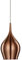 Moderne Pendelleuchte aus Aluminium in der Farbe Kupfer 1x40W von Searchlight Vibrant 6461-12Cu