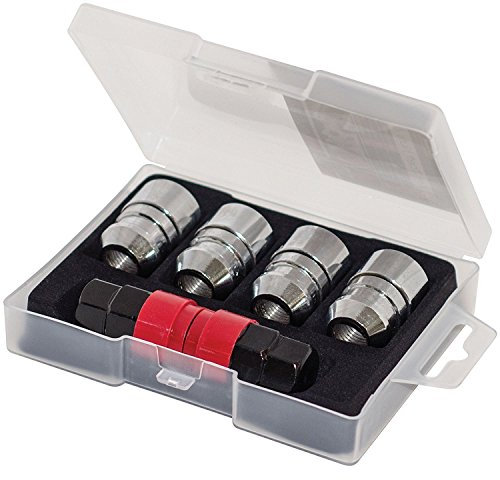 Butzi 12x1.50 Chrome Anti Theft Locking Wheel Bolt Nuts & 2 Keys to fit Ford Kuga