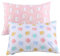 UOMNY Kissenbezüge für Kinder und Kleinkinder, 100 % Baumwolle, passend für Kissen mit den Größen 33 x 45 cm oder 30 x 40 cm, für Kinder-Bettwäsche, rosa/weiß, Eulen-Baby-Kissenbezüge