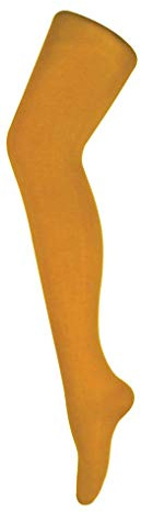 Sock Snob Womens 80 Den Opaque Coloured Winter Fashion Tights (Extra Large (Hips 42-52 (107-132cm), Mustard)