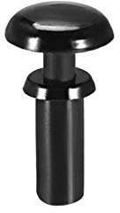 sourcing map 50stk.Klemmniet 3mm x 6,6mm PCB Schalttafel Nylon Befestigungen Schwarz