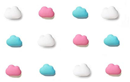 Decorative Refrigerator Magnets, Perfect Fridge Magnets for House Office Personal Use (12Pcs Cloud)