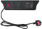 Zeshan Under Desk Cable Management Desk Power socket with 1 Switch, 2 UK Plug 1 USB C Fast Charger,Don't Need Cut Hole, Cord Length 59inch