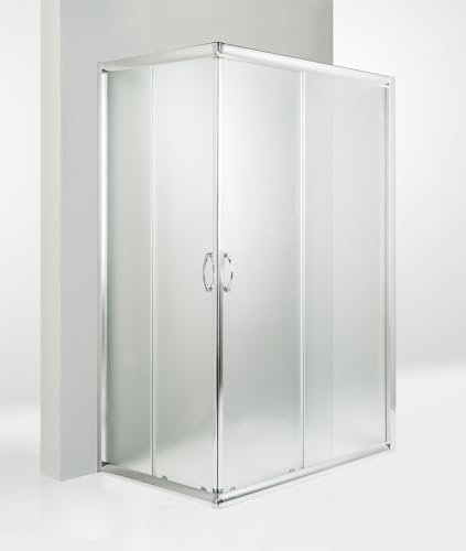 Hydra Box Doccia 3 Lati Porta Scorrevole 90x80x90 cm Opaco