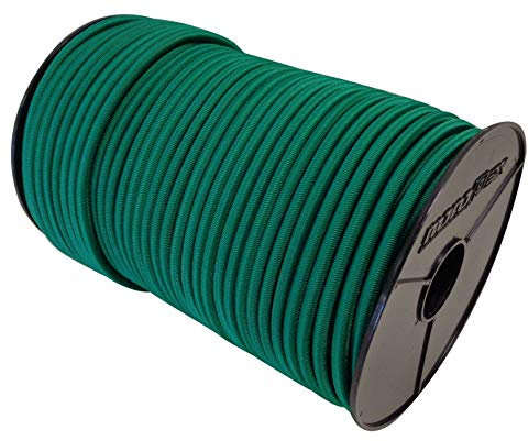 100m Expanderseil 4mm Gummiseil in Grün Gummikordel Expanderseil 10m - 100m für Plane LKW Netze Zelte Abdeckungen