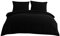 QZY Bettwäsche 220x240 cm Super Weiche 100% gebürstetes Mikrofaser mit Einer Qualität von 110 g/m²,2 Kopfkissenbezug 80x80 cm, Schwarz