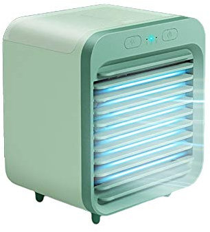 Jia Hu - 1 ventilador de escritorio mini ventilador de refrigeración silencioso, funciona con pilas