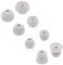 JNSA 8 PCS Silicone Ear Tips Ear Plug Gel Compatible with New Beat s Flex, 4 Size 4 Pairs Eartips Replacement for New Beat s Flex Wireless Earphones, Gray