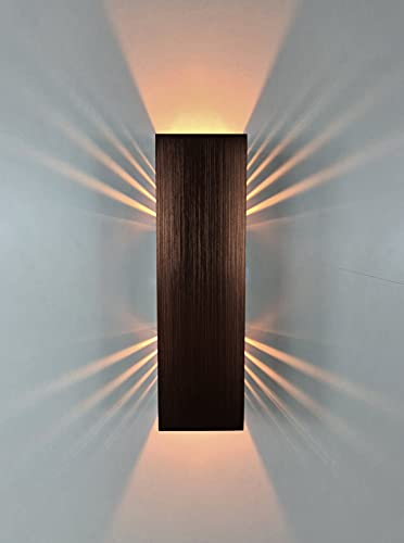SpiceLED Wandleuchte ShineLED Kupfer Edition - Indirekte Beleuchtung mit Schatteneffekt - dimmbare Up & Down Wandlampe - 2700 Kelvin - 6W - Lichtfarbe Warmweiß