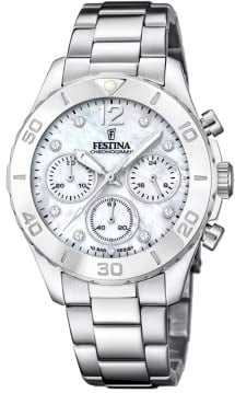Montre FESTINA pour Femme F20603/1 Boyfriend Boîtier en Acier Inoxydable Gris Bracelet en Acier Inoxydable Gris