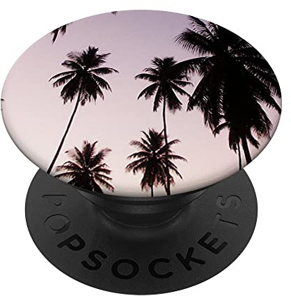 Pop Sockets Grip Stand Sunset Palmen PopSockets mit austauschbarem PopGrip