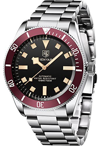 BENYAR Men's Mechanical Watches Automatic Mens Watches Watch Men Military Wristwatch Waterproof 100M,St6 Movement (5179 Rot)