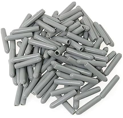 WeddHuis 100 Pezzi Punte per Cestello Lavastoviglie,Universale Cappucci Cestello Lavastoviglie en PVC Punte di Protezione per Lavastoviglie per Tutti Cestelli, Proteggere dalla Ruggine(Grigio)