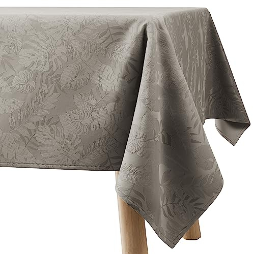 Filumi Tischdecke 110x110 cm Beige Abwaschbar Für Indoor Outdoor Monsteramuster Eris