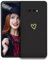 POUHYE Handyhülle für Samsung Galaxy S10e Hülle, Soft Silikon Case mit Herz, Kameraschutz und Bildschirmschutz, Ultra Dünn Stoßfest Anti-Rutsch Schutzhülle für Samsung Galaxy S10e Schwarz
