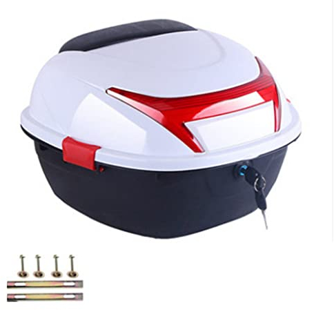 Motorrad-Tour-Heckbox, KIMISS Kofferraum-Gepäck-Top-Lock-Aufbewahrung Heckbox Helm-Gepäck-Aufbewahrung Topcase Große Kapazität Universal für Elektromobile (Groß)