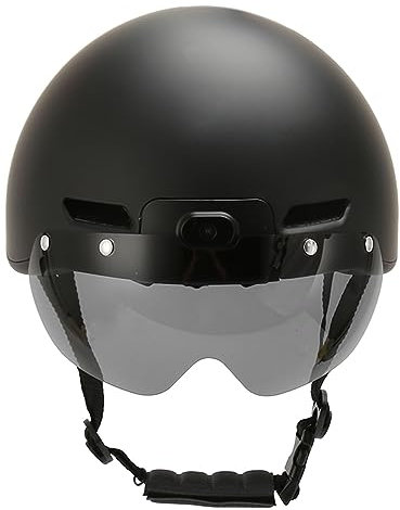 Smart Bike Helmet with Camera, Smart Cycling Helmet, Lighting and Waterproof, 1920x1080P Ultra HD Video, Impact Resistant Shell, Adjustable with Glasses for Adult Cycling