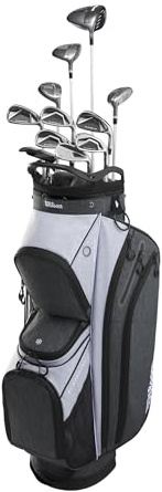 Wilson Golf Clubs, Player Fit Complete Set, Incl. Cart Bag Golf Bag, Graphite, For Women