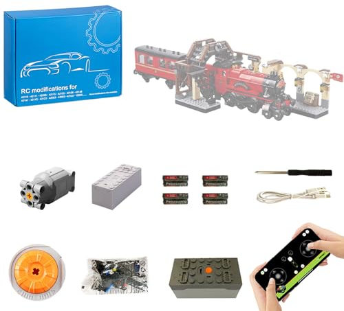 TETK Motor und Fernbedienung Kit, Fernbedienung und APP Anpassungsgeschwindigkeit, kompatibel mit Lego 75955 (Modell Nicht enthalten)