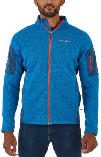 Spyder Herren Empire Jacke mit durchgehendem Reißverschluss, Blau, X-Large