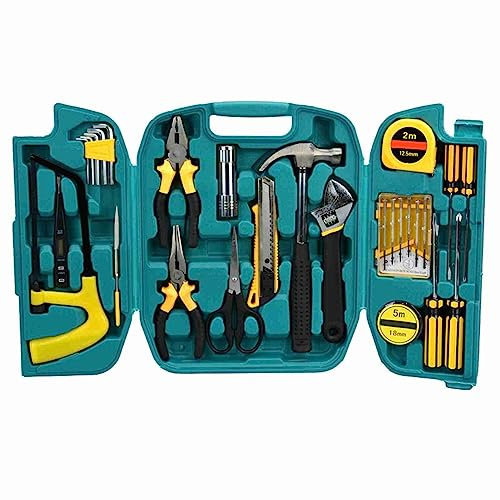 Rankomu Ratchet Tool Kit 27-Piece, Mirror Finish Malleable Cast Iron Auto Repair Household Hand Tool Set