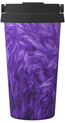 Mug isotherme violet pour boissons chaudes et froides, tasse à café de voyage, bouteille d'eau de sport