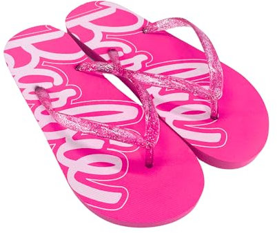 Barbie Infradito da Donna, Sandali Estivi con Design Glitterato per Ragazze e Donne Adolescenti, Taglia EU 36/37