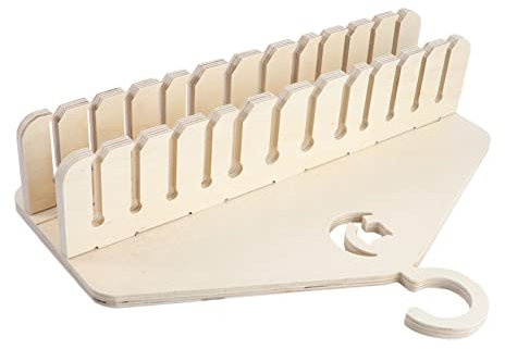 WOONEKY Angelrute Lagerung Rack Holz Katze Spielzeug Praktische -montiert Spielzeug Rack Für Katze Teaser