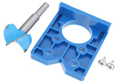 Artibetter Kit Doutils De Positionnement De Charnière Perçage De Trous Pour Portes Darmoires Gabarit De Perçage Précis Pour Charnières Kit Doutils De Menuiserie 2 Pièces