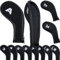 YoiYee Golf Club Iron Head Covers Set - 12 Pieces with Waterproof Zipper, Number Labels - Fits 3-9, Pw, Aw, Sw, Lw - Protective Covers for Men and Women - Golf Accessory