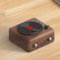 Tragbares FM-Radio, eingebauter Lautsprecher, Retro-CD-Player, kompatibel mit Bluetooth, für Picknicks, Partys, Camping, Reisen (Holzmaserung)