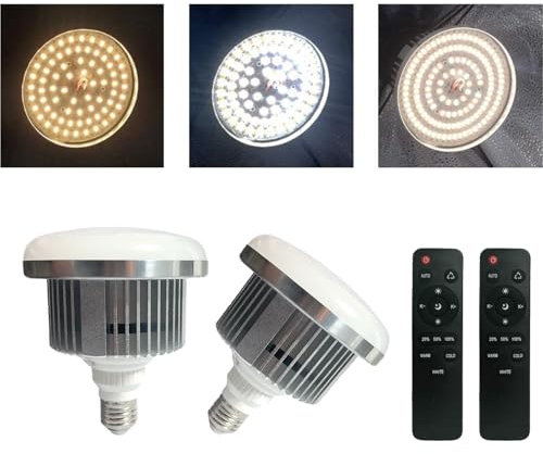 Gimaibugraff Softbox-LED-Leuchten, 85 W, 2700–6500 K, dimmbare Farbtemperatur-Fernbedienung, E27-Lichter, Fotografie, Video-Studio-Beleuchtung, 2 Stück
