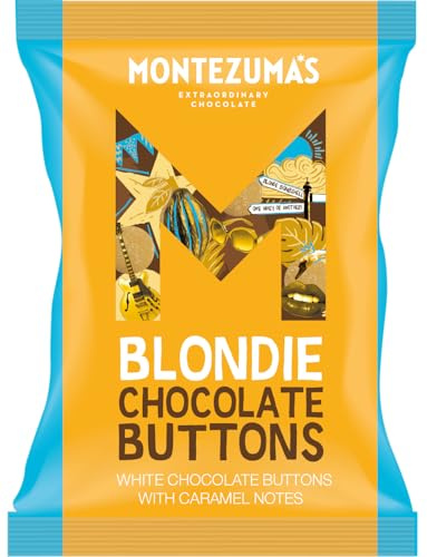 Montezuma's Blondie Buttons, White Chocolate Buttons with Caramel Notes, Gluten Free, 120g Bag