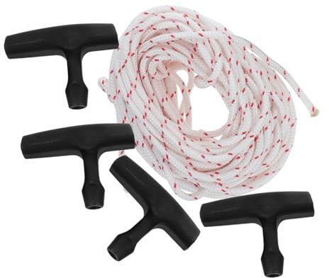 UPKOCH Starter Rope and Handle for Lawn Mower Petrol Chainsaw Electric Mower Corded Pull Cord for Petrol Lawnmower Lawn Mowing Rope Replaceable Pull Cord and Handle
