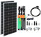 Balkonkraftwerk 300 Watt Komplettset Steckdose Plug & Play, 210W Solarpanel mit 230V 300W Wechselrichter, Solaranlage Balkon Komplett Photovoltaik, 18V Solarmodul 2 x105W