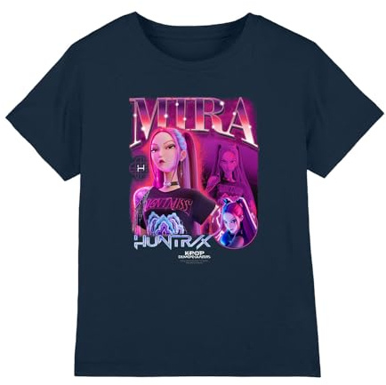 Kpop Demon Hunters Unisex Kids K-pop Demon Hunters - Huntrix Huntr/X Mira Bootleg Kids T Shirt T-Shirt (Pack of 1)