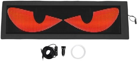 Gavigain Auto-LED-Schild, Bluetooth-APP-Steuerung, flexibles LED-Panel DC12–24 V für Fahrzeuge