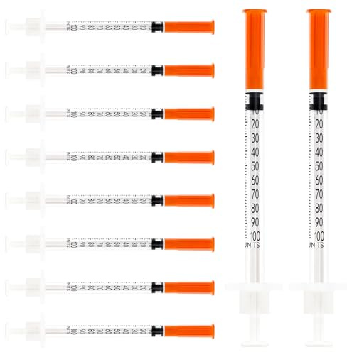 1ml/cc 31G 8mm Plastic Multi-Purpose Measuring Tools, Individually Wrapped (20)