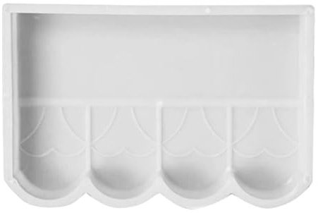 OHPHCALL Plastic Fence Mold for Concrete Rails DIY Courtyard Fence Mould for Garden Railings and Patio Edging