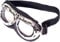 Bristol Novelty AC5476 Steampunk-Pilotenbrille, Men, Schwarz,Silber, one Size