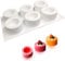 LATRAT Molde de silicona para tartas, color blanco, silicona de grado alimenticio, antiadherente, apto para lavavajillas, versátil molde para tartas de queso, gelatina, chocolate, jabón, etc.